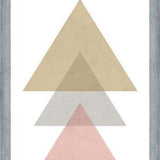 Cuadro 3 triangles - pink