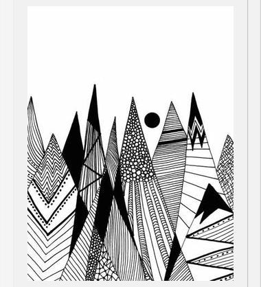 Cuadro Patterns in the mountains II
