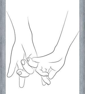 Cuadro Hands series - Pinky promise