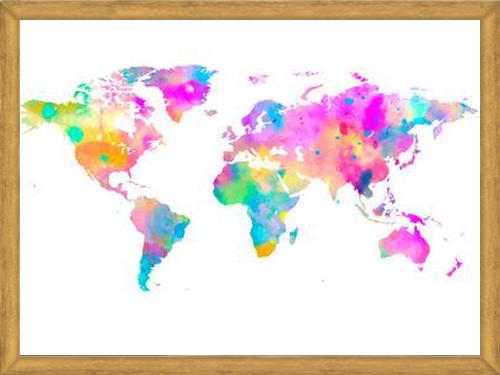 Cuadro Watercolor World