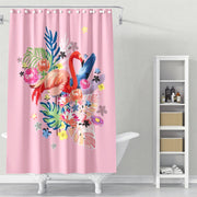 Cortina de Baño Flamingo Love
