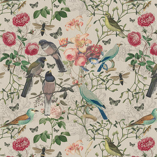Papel mural Botanique beige