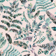 Mantel de Hule Botanical Plants and Plants Pink Aqua