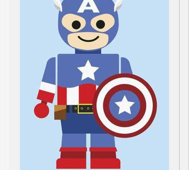 Cuadro Capitán América Toy