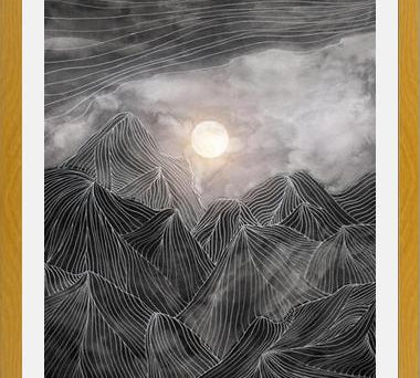 Cuadro Lines in the mountains VIII