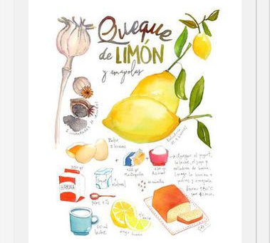 Cuadro Queque de Limón