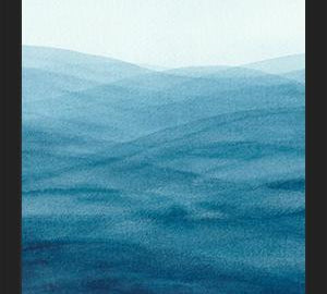 Cuadro Watercolor abstract waves