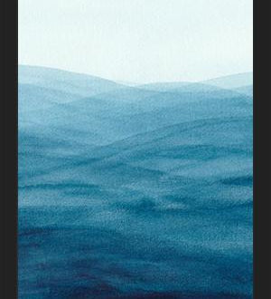 Cuadro Watercolor abstract waves