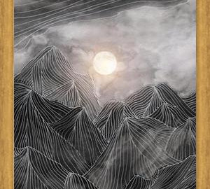 Cuadro Lines in the mountains VIII