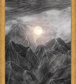 Cuadro Lines in the mountains VIII