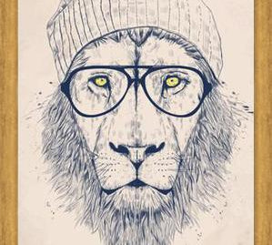 Cuadro Cool lion