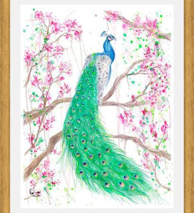 Cuadro Pavo Real