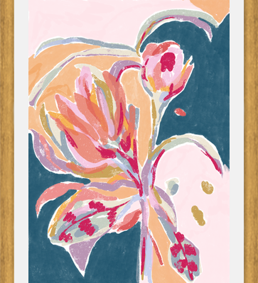 Cuadro Abstract floral