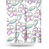 Cortina de Baño Flores
