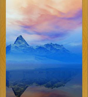 Cuadro Snowy Mountains Sunset 5