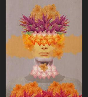 Cuadro Woman in flowers IV