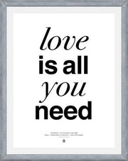 Cuadro The Beatles - Love is all you Need White