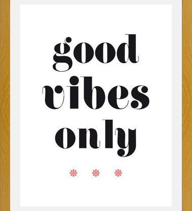 Cuadro Good vibes only