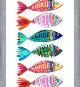Cuadro peces full color