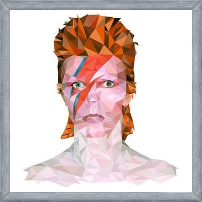 Cuadro David Bowie Low Poly