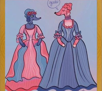 Cuadro Perros elegantes