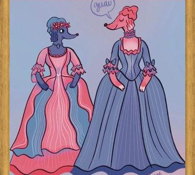 Cuadro Perros elegantes
