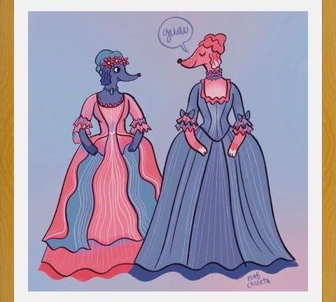 Cuadro Perros elegantes