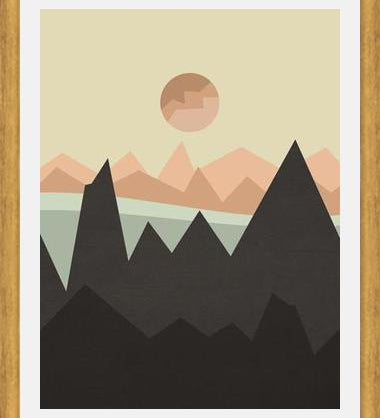 Cuadro Geometric landscape 03