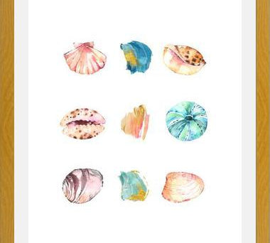Cuadro Sea And Brush Strokes