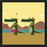 Cuadro Hawaiian Crocodiles
