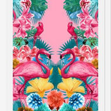 Cuadro Flamingo and Tropical garden