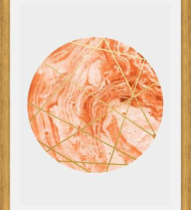 Cuadro Peach Sphere
