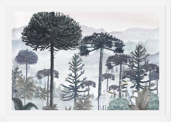 Cuadro Mural Bosque de Araucarias