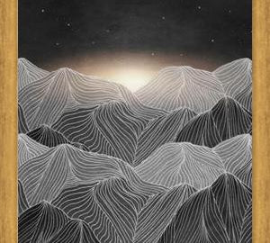 Cuadro Lines in the mountains XIX