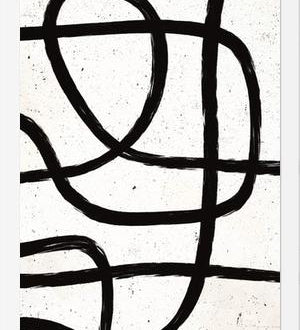 Cuadro Scandi Abstract Marker Line Art