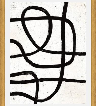 Cuadro Scandi Abstract Marker Line Art