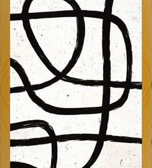 Cuadro Scandi Abstract Marker Line Art