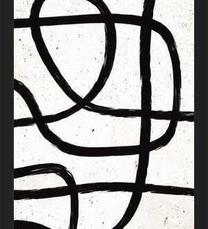 Cuadro Scandi Abstract Marker Line Art