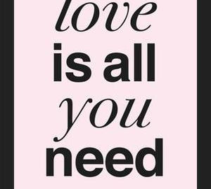 Cuadro THE BEATLES - LOVE IS ALL YOU NEED rose
