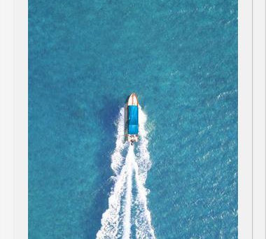 Cuadro La lancha con techo mar