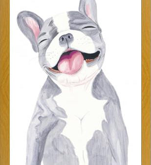 Cuadro Bulldog Frances Gris