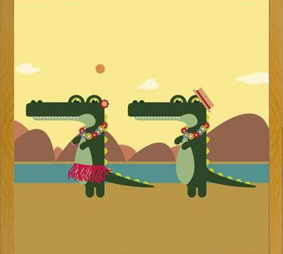 Cuadro Hawaiian Crocodiles