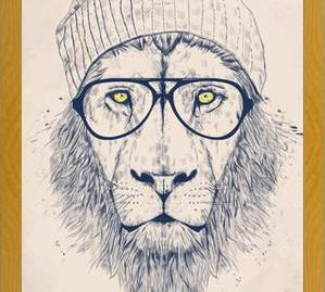 Cuadro Cool lion