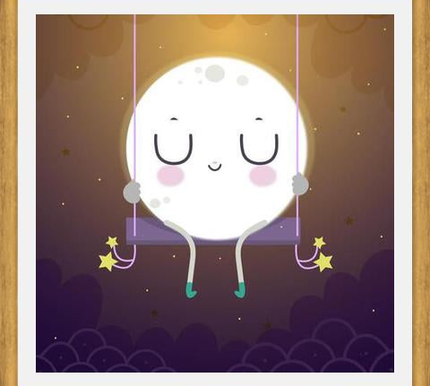 Cuadro Buenas noches dijo la luna