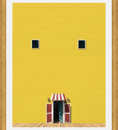 Cuadro Casa amarilla