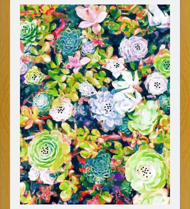Cuadro Watercolor Succulents