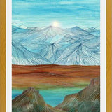 Cuadro Lines in the mountains XI