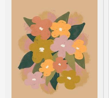 Cuadro Vintage Flower Bouquet
