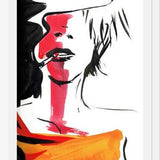 Cuadro mujer fumando