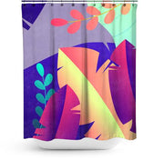 Cortina de Baño Gradient Floral II